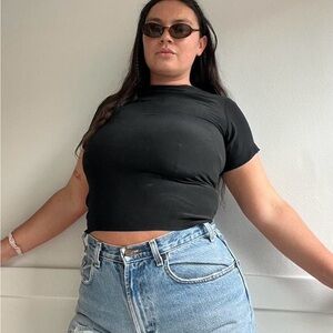 Classic Black Women's silk Top